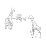 Giraffe - 925 Sterling Silver Simple Stud Earrings SD40586