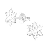 Snowflake - 925 Sterling Silver Simple Stud Earrings SD41524