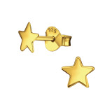 Star - 925 Sterling Silver Simple Stud Earrings SD42119