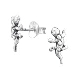 Lizard - 925 Sterling Silver Simple Stud Earrings SD44152