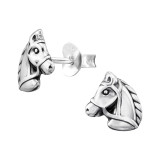 Horse - 925 Sterling Silver Simple Stud Earrings SD47320