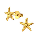 Starfish - 925 Sterling Silver Simple Stud Earrings SD48508