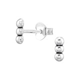 Dots - 925 Sterling Silver Simple Stud Earrings SD48893