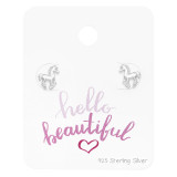 Horse - 925 Sterling Silver Stud Earring Sets  SD49015