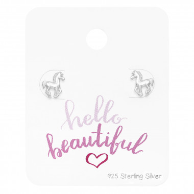 Horse - 925 Sterling Silver Stud Earring Sets  SD49015