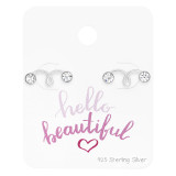 Round Climber - 925 Sterling Silver Stud Earring Sets  SD49017
