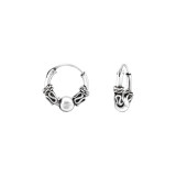 Bali 10mm - 925 Sterling Silver Bali Hoops SD32392