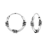 Bali - 925 Sterling Silver Bali Hoops SD49252