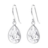 Tear Drop - 925 Sterling Silver Earrings with CZ SD23252