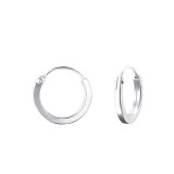 12mm Round - 925 Sterling Silver Hoop Earrings SD22687