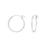 16mm - 925 Sterling Silver Hoop Earrings SD38587