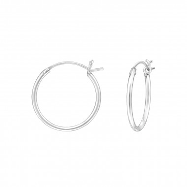 16mm - 925 Sterling Silver Hoop Earrings SD38587