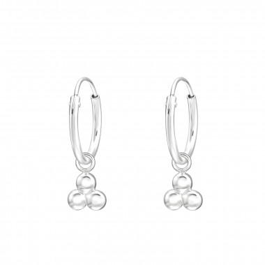 Circles - 925 Sterling Silver Hoop Earrings SD43834