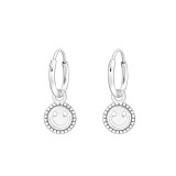 Smiley Face - 925 Sterling Silver Hoop Earrings SD44602