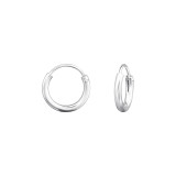 10mm - 925 Sterling Silver Hoop Earrings SD46809