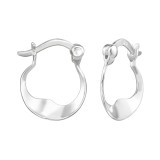 Hoops - 925 Sterling Silver Hoop Earrings SD48706