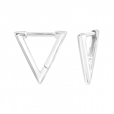 Triangle - 925 Sterling Silver Huggies SD46951