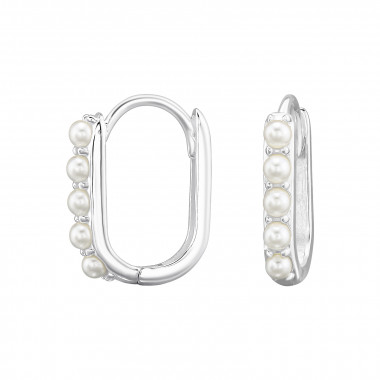 Hoops - 925 Sterling Silver Huggies SD48413