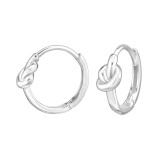 Knot - 925 Sterling Silver Huggies SD48702