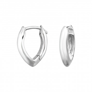 V Shaped - 925 Sterling Silver Huggies SD49270