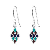 Diamond - 925 Sterling Silver Simple Earrings SD25856