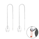 Butterfly - 925 Sterling Silver Simple Earrings SD43119