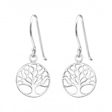 Tree Of Life - 925 Sterling Silver Simple Earrings SD49031