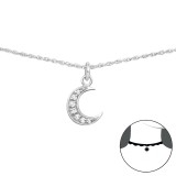 Moon - 925 Sterling Silver Chokers SD34709