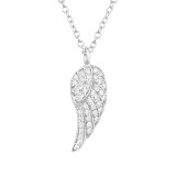 Wing - 925 Sterling Silver Necklaces with Stones SD19467