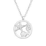 Beach - 925 Sterling Silver Necklaces with Stones SD41190