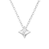 Star - 925 Sterling Silver Necklaces with Stones SD41343