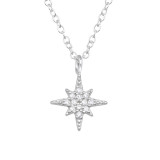 North Star - 925 Sterling Silver Necklaces with Stones SD46179