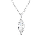 Marquise - 925 Sterling Silver Necklaces with Stones SD46689