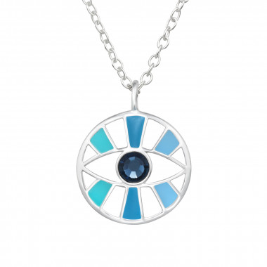 Evil Eye - 925 Sterling Silver Necklaces with Stones SD47826