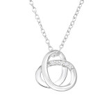 Celtic Knot - 925 Sterling Silver Necklaces with Stones SD47961