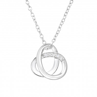 Celtic Knot - 925 Sterling Silver Necklaces with Stones SD47961