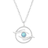 Evil Eye - 925 Sterling Silver Necklaces with Stones SD48331
