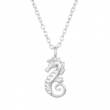 Seahorse - 925 Sterling Silver Necklaces with Stones SD48388