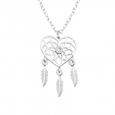 Dreamcatcher - 925 Sterling Silver Necklaces with Stones SD48665