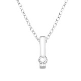 Bar Rod - 925 Sterling Silver Necklaces with Stones SD48891