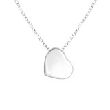 Heart - 925 Sterling Silver Silver Necklaces SD17046