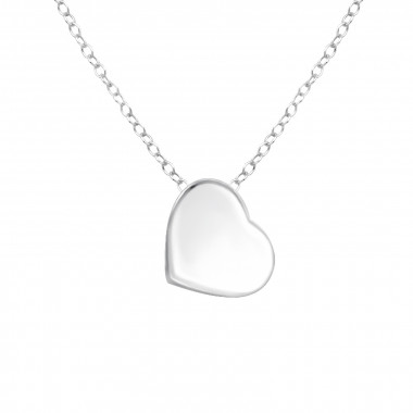 Heart - 925 Sterling Silver Silver Necklaces SD17046