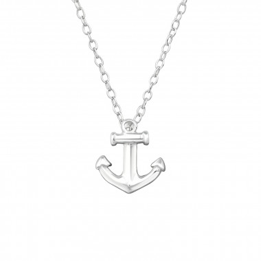 Anchor - 925 Sterling Silver Silver Necklaces SD23532