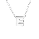 "E" - 925 Sterling Silver Silver Necklaces SD24299