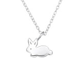 Rabbit - 925 Sterling Silver Silver Necklaces SD29660