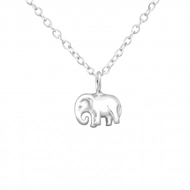 Elephant - 925 Sterling Silver Silver Necklaces SD32229