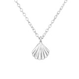 Shell - 925 Sterling Silver Silver Necklaces SD34461