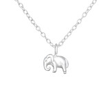 Elephant - 925 Sterling Silver Silver Necklaces SD36503