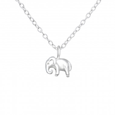 Elephant - 925 Sterling Silver Silver Necklaces SD36503
