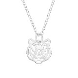 Tiger - 925 Sterling Silver Silver Necklaces SD39215